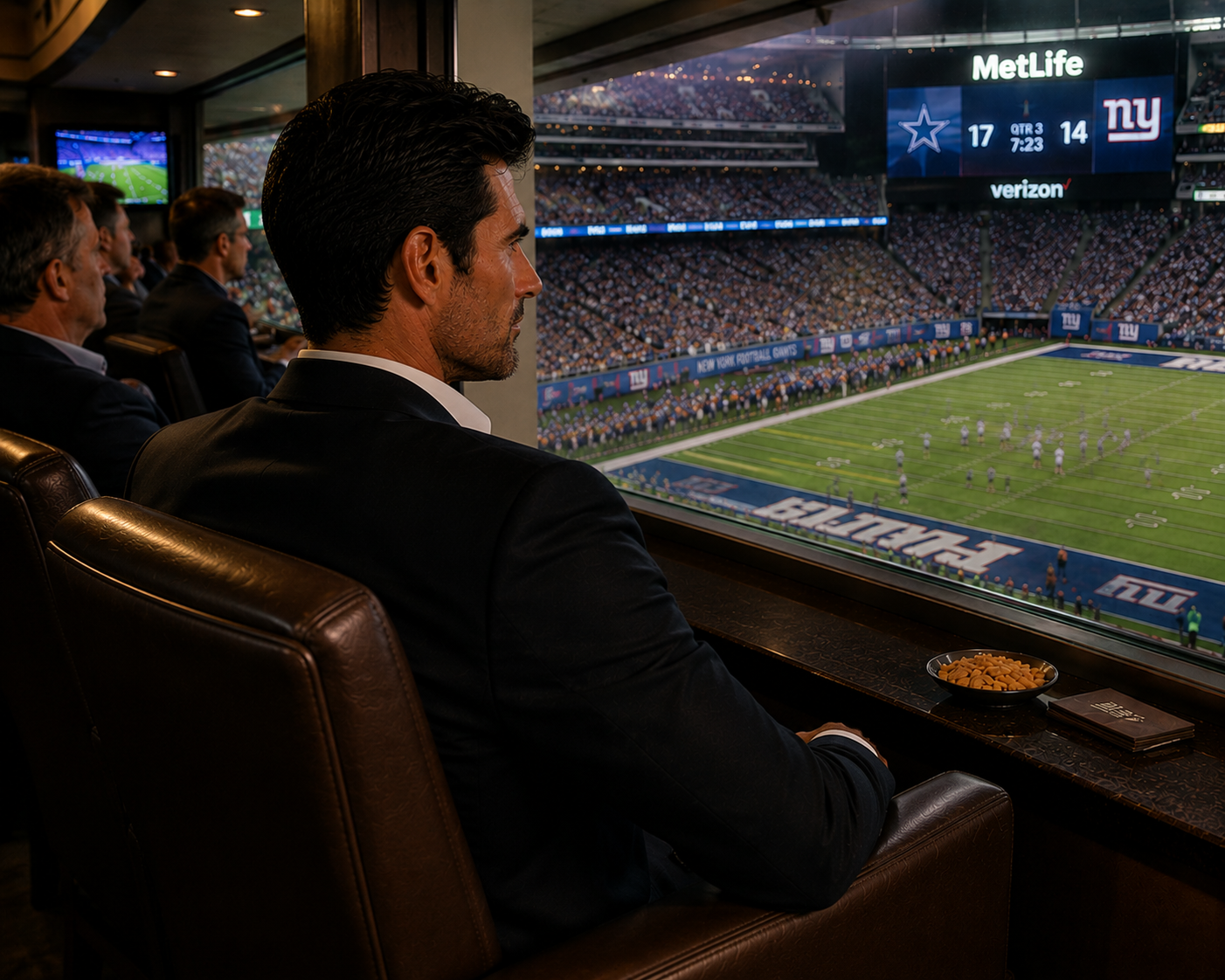 Private box at the game — presence, access, and lifestyle